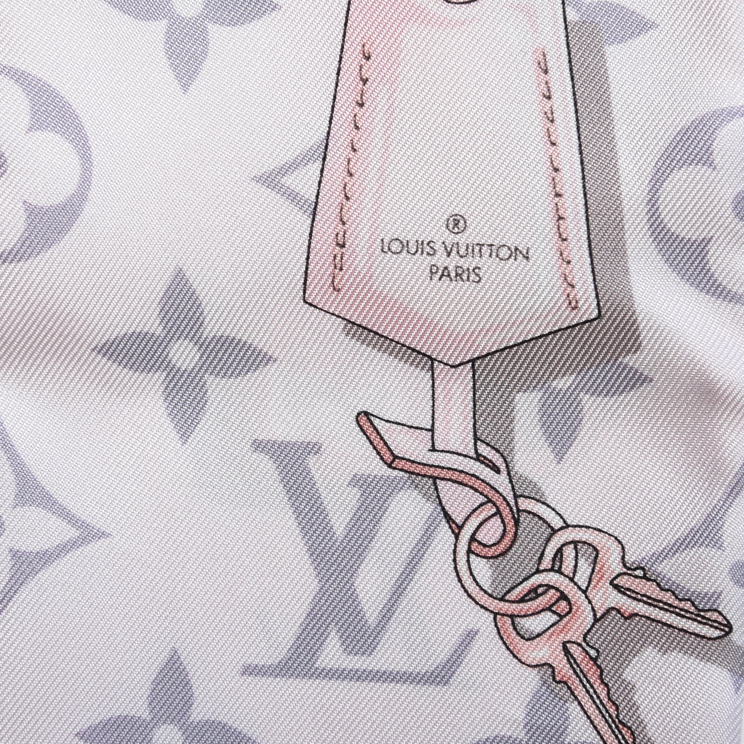 Louis Vuitton Silk Monogram Confidential Bandeau Light Pink 6 of 6