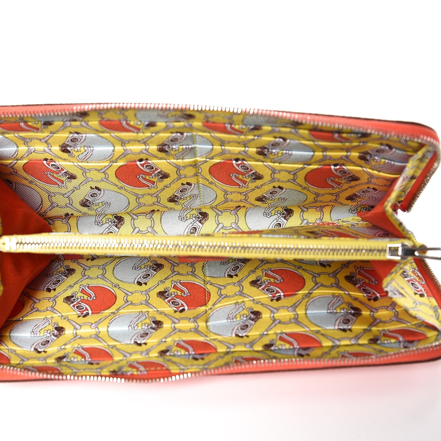 Hermes Epsom Silk'In Wallet Orange Poppy Fauve 5 of 7