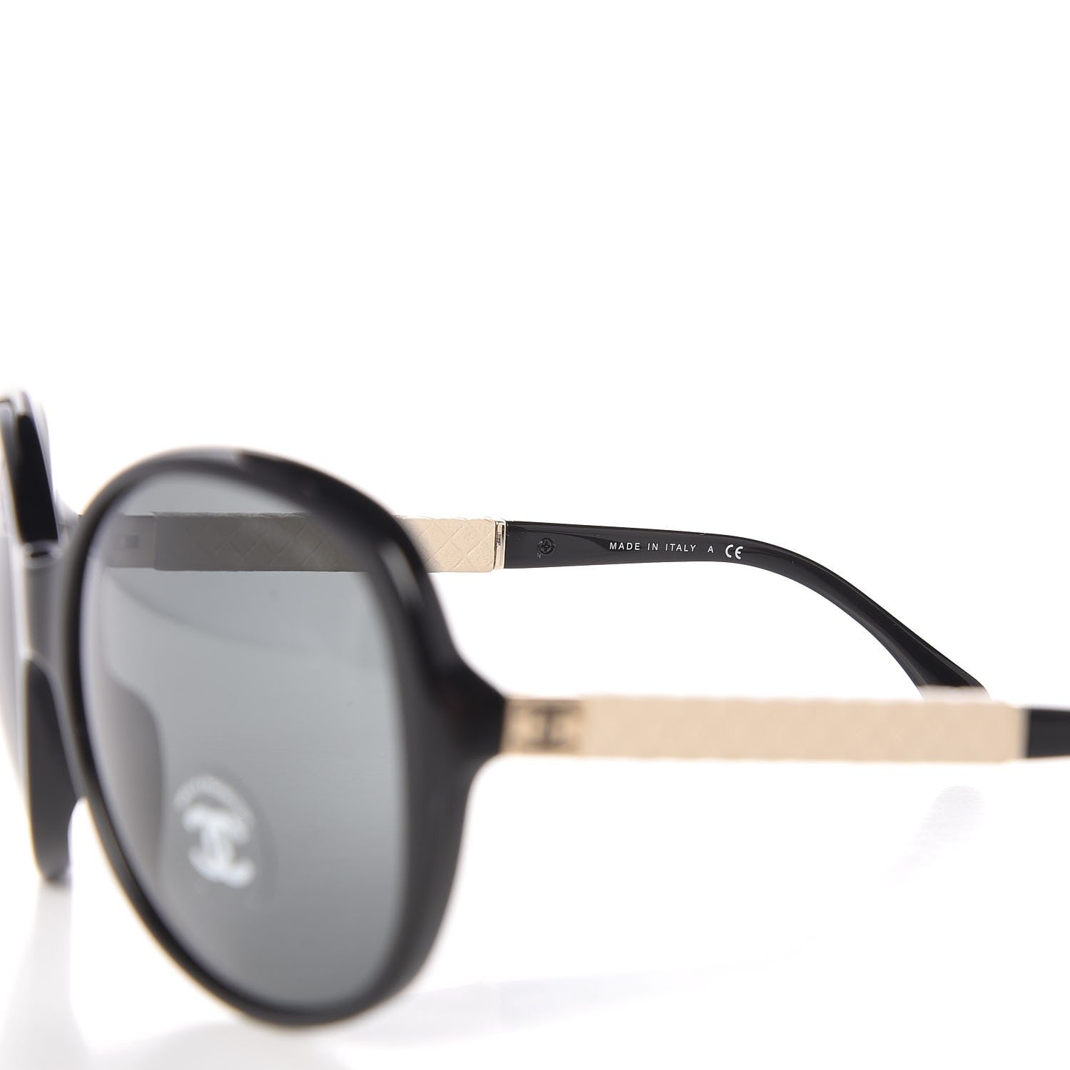 Chanel Quilted CC Sunglasses 5232 Black White 5 of 8