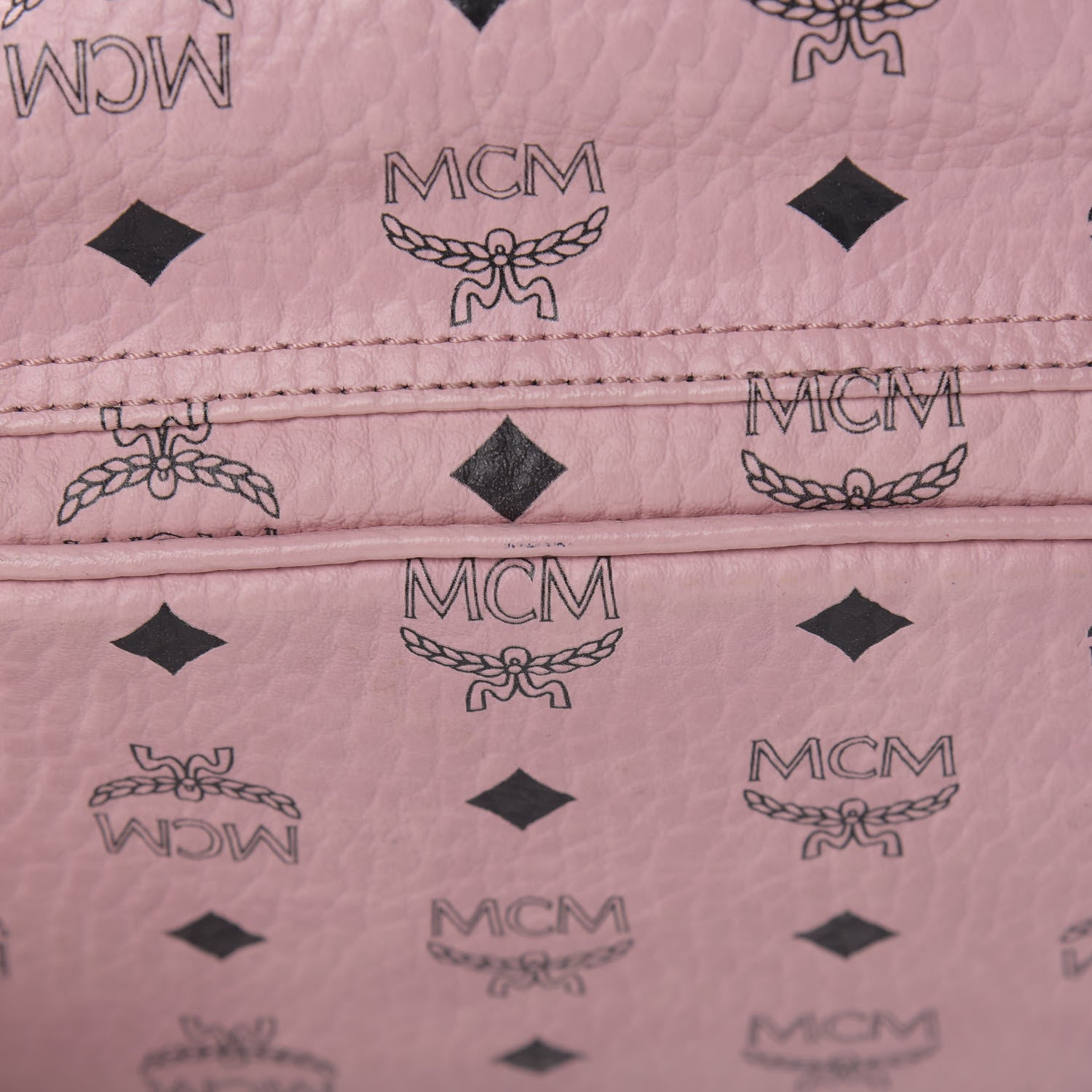 MCM Visetos Small Side Stud Stark Backpack Pink 11 of 16