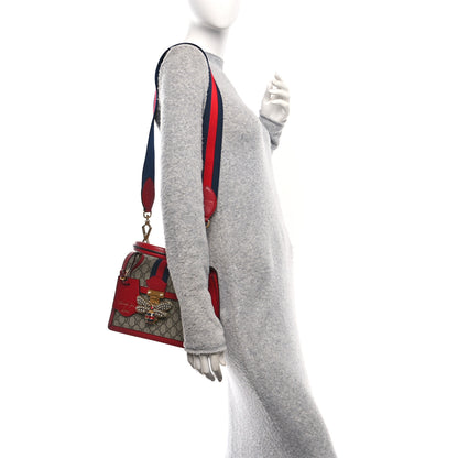 Gucci GG Supreme Monogram Small Queen Margaret Top Handle Bag Red 2 of 12