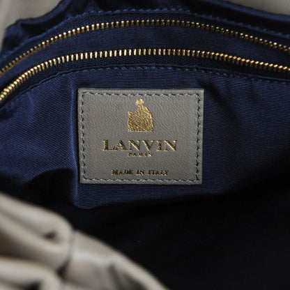 Lanvin Lambskin Quilted Medium Sugar Flap Shoulder Bag Grey 6 of 7