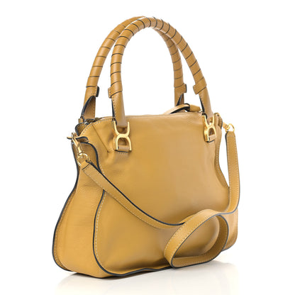 Chloe Calfskin Medium Marcie Satchel Curry Yellow 2 of 9