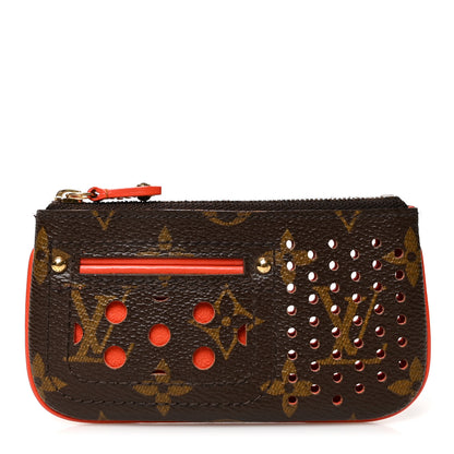 Louis Vuitton Monogram Perforated Key Pouch Orange 1 of 7