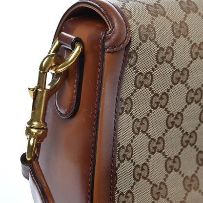 Gucci Monogram Medium Lady Web Shoulder Bag Beige Cuir 9 of 11