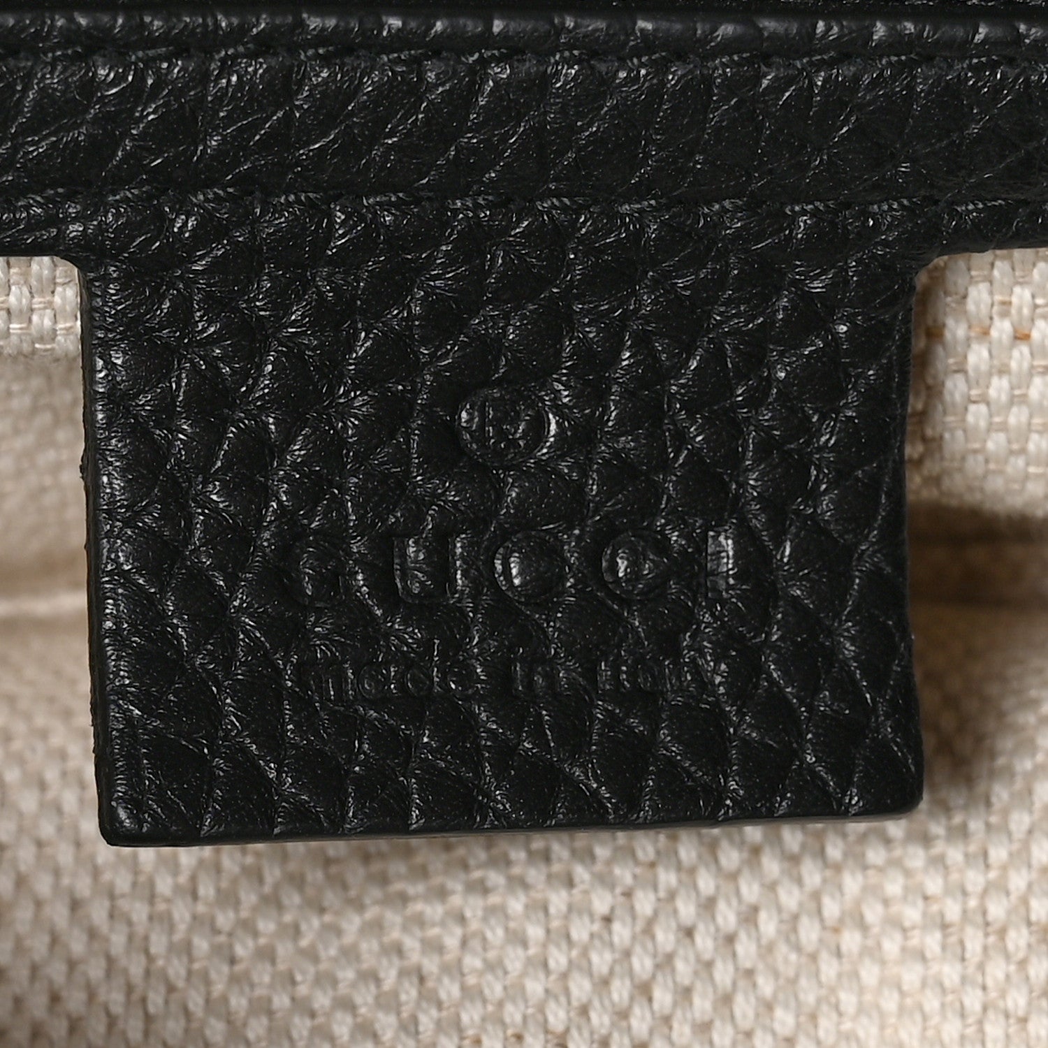 Gucci Pebbled Calfskin Large Soho Hobo Black 7 of 10