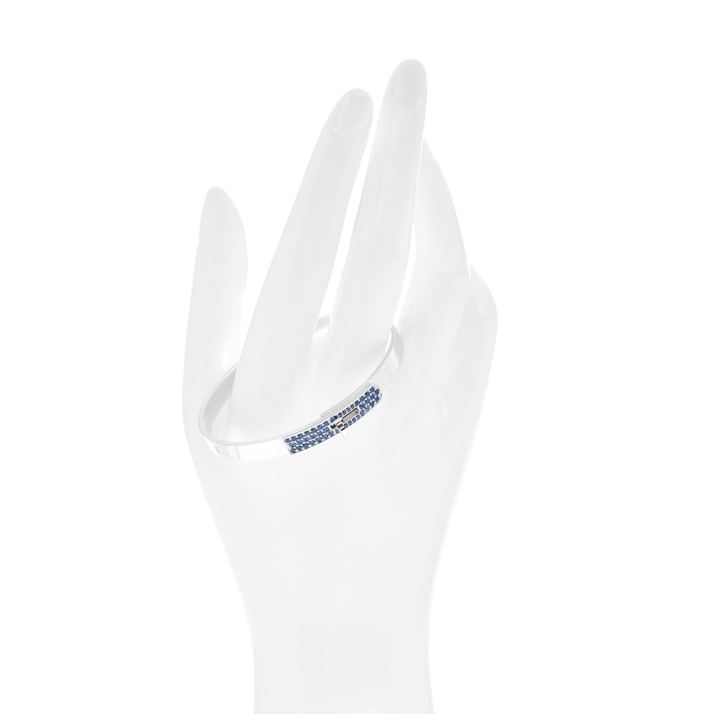 18K White Gold Blue Sapphire PM Kelly Bracelet XS
