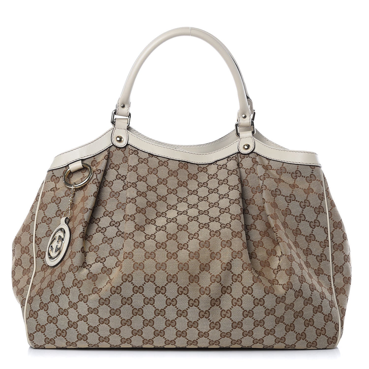 Gucci Monogram Large Sukey Tote Off White 1 of 10