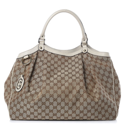 Gucci Monogram Large Sukey Tote Off White 1 of 10