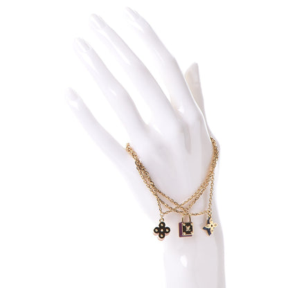 Louis Vuitton Sweet Monogram Charms Bracelet Gold 2 of 9