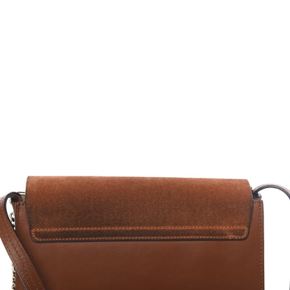 Chloe Suede Calfskin Small Faye Shoulder Bag Tobacco 11 of 11