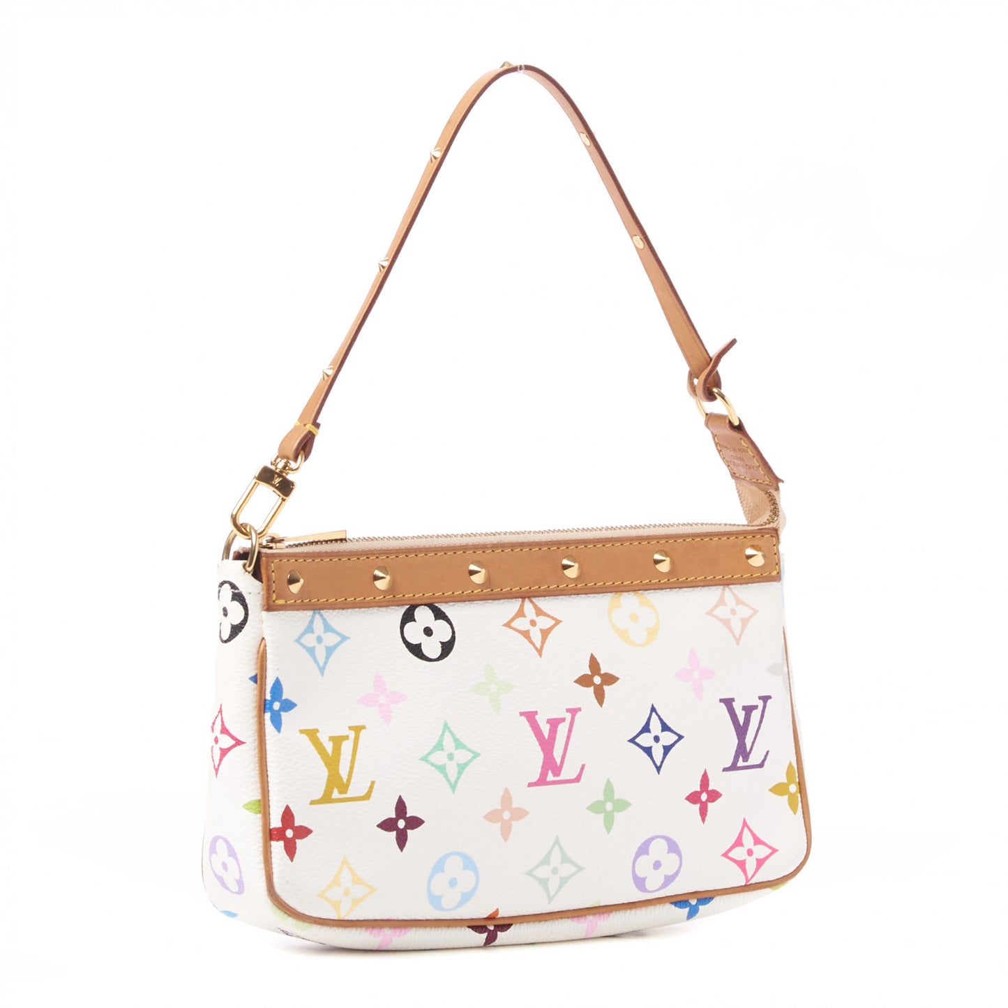 Monogram Multicolor Pochette Accessories White