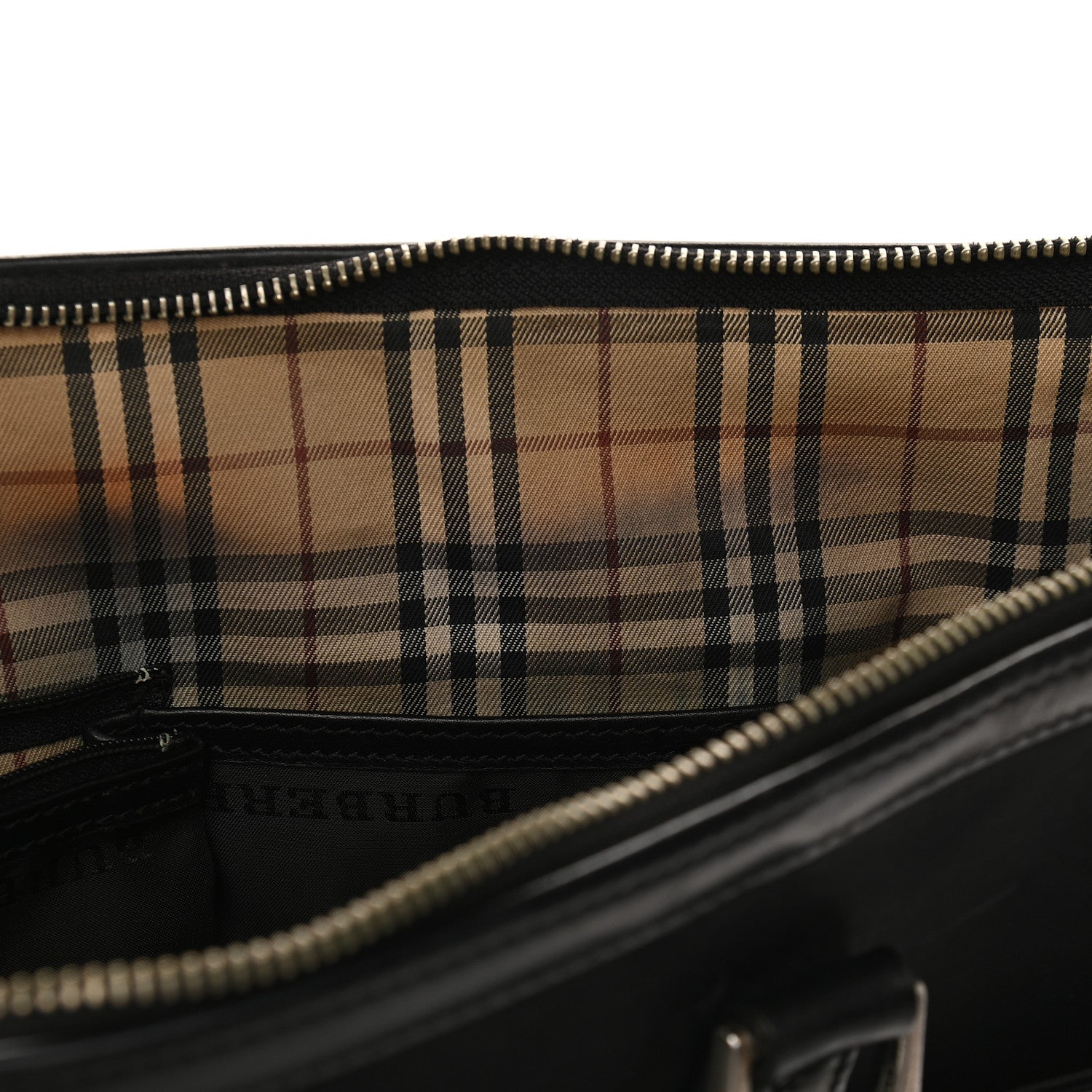 Burberry Nylon Calfskin Briefcase Black 11 of 11