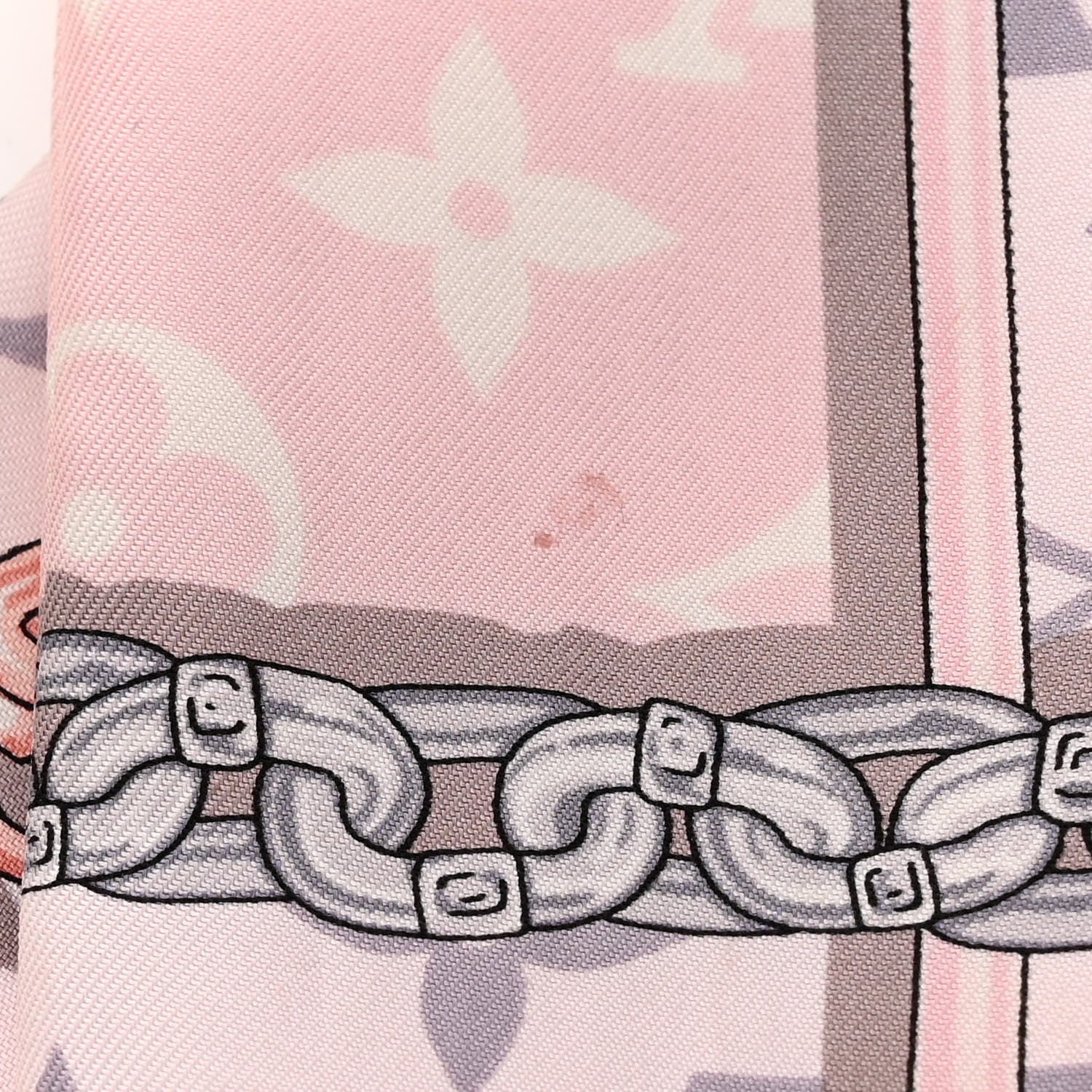 Louis Vuitton Silk Monogram Confidential Bandeau Light Pink 3 of 8