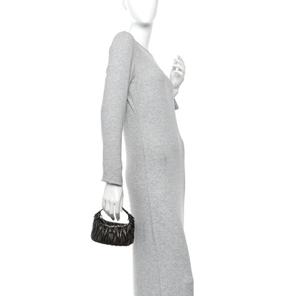 Miu Miu Nappa Matelasse Pouch Sand Coffee 2 of 11