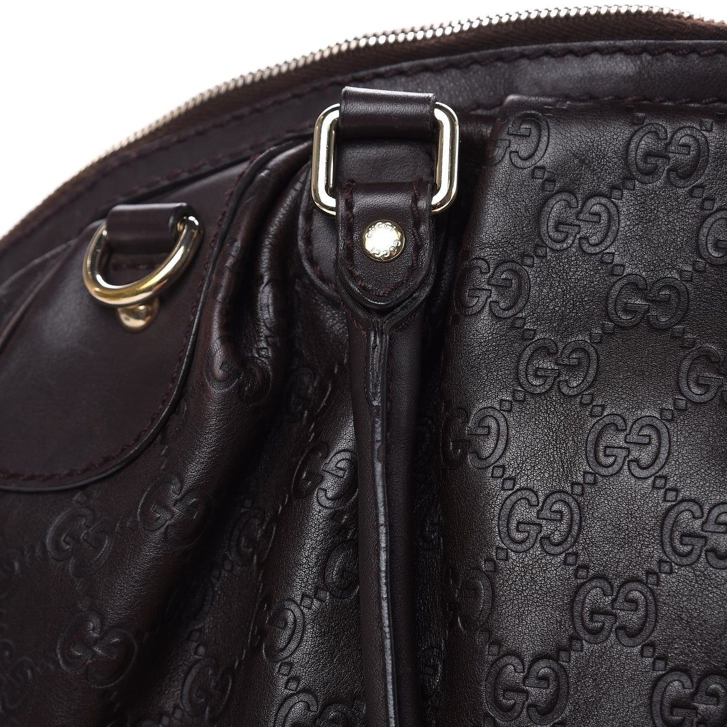 Guccissima Medium Sukey Boston Chocolate