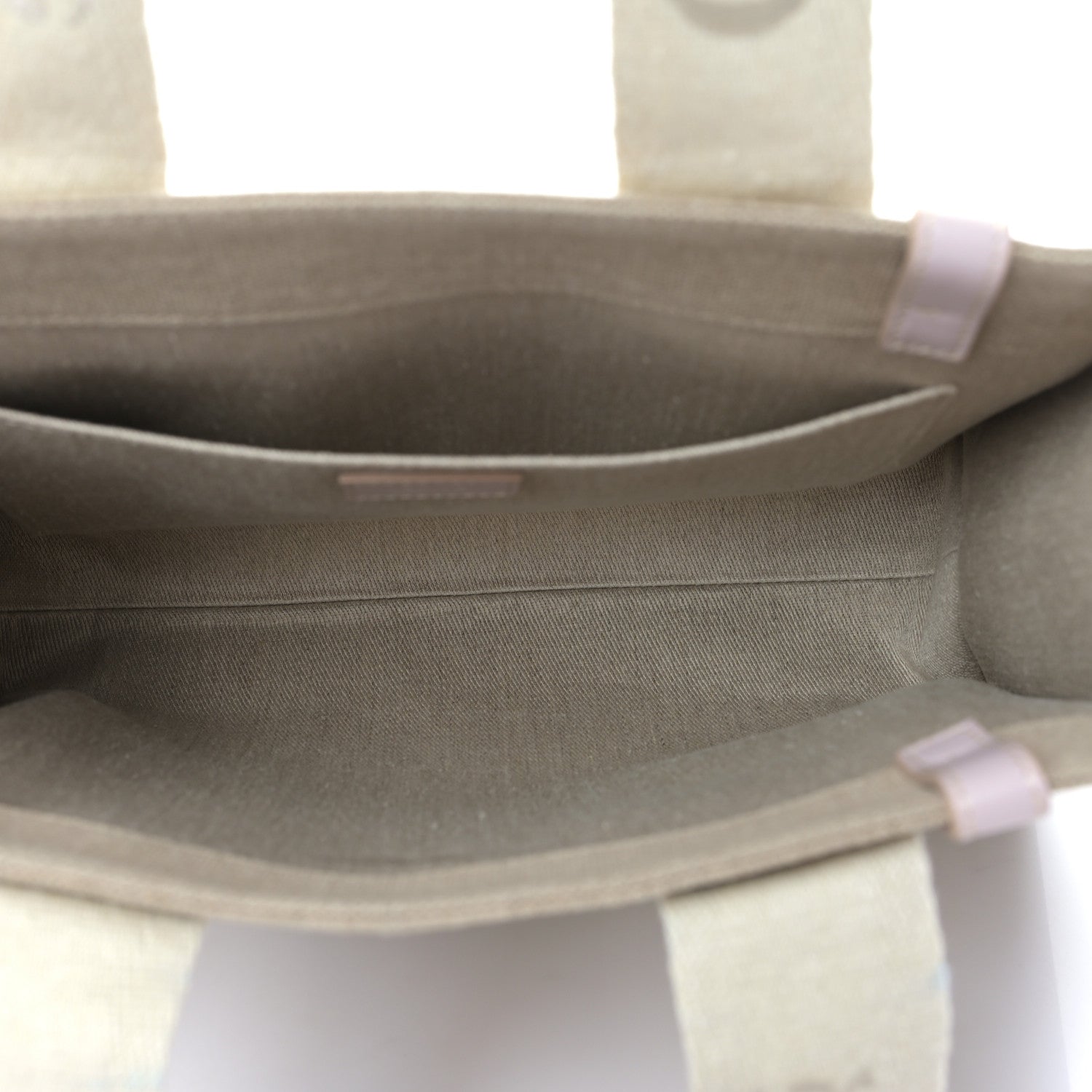 Chloe Linen Calfskin Medium Woody Ribbon Tote Cement Pink 5 of 8