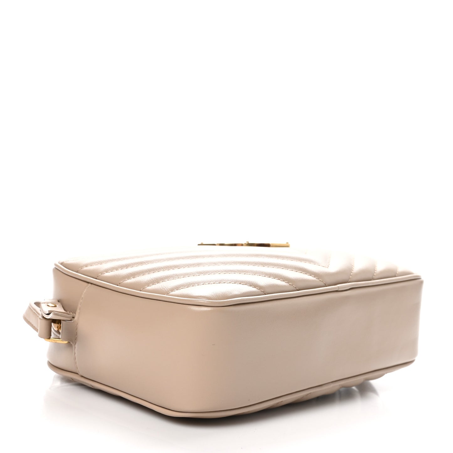 Calfskin Matelasse Monogram Lou Camera Bag Dark Beige