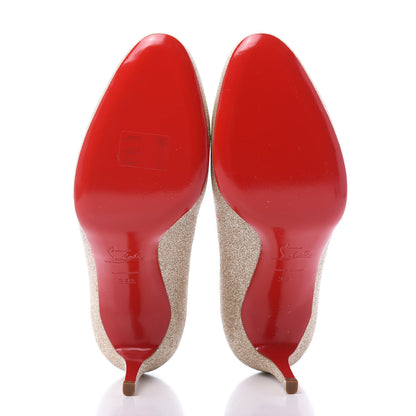 Christian Louboutin Glitter Mini Simple 85 Pumps 38.5 Gold 6 of 9