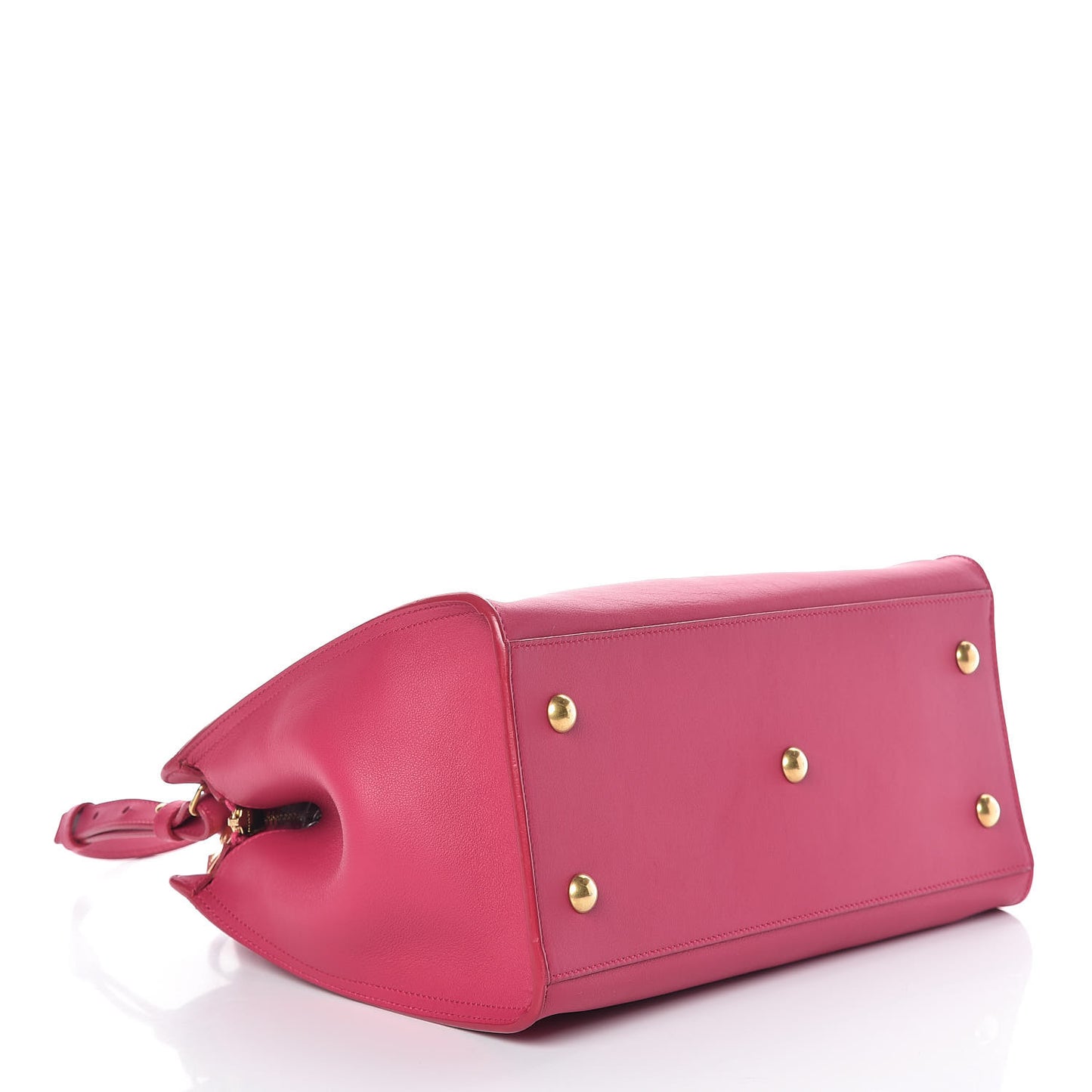 Calfskin Small Classic Y Cabas Fuchsia