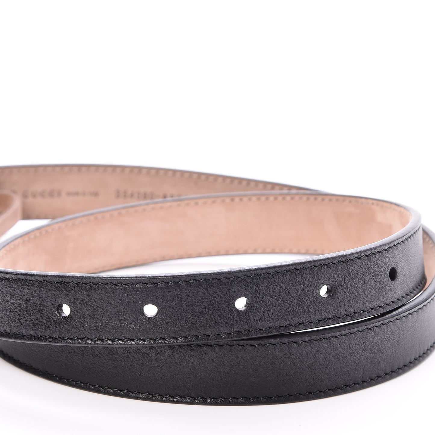 Calfskin Crystal Interlocking G Belt 75 30 Black