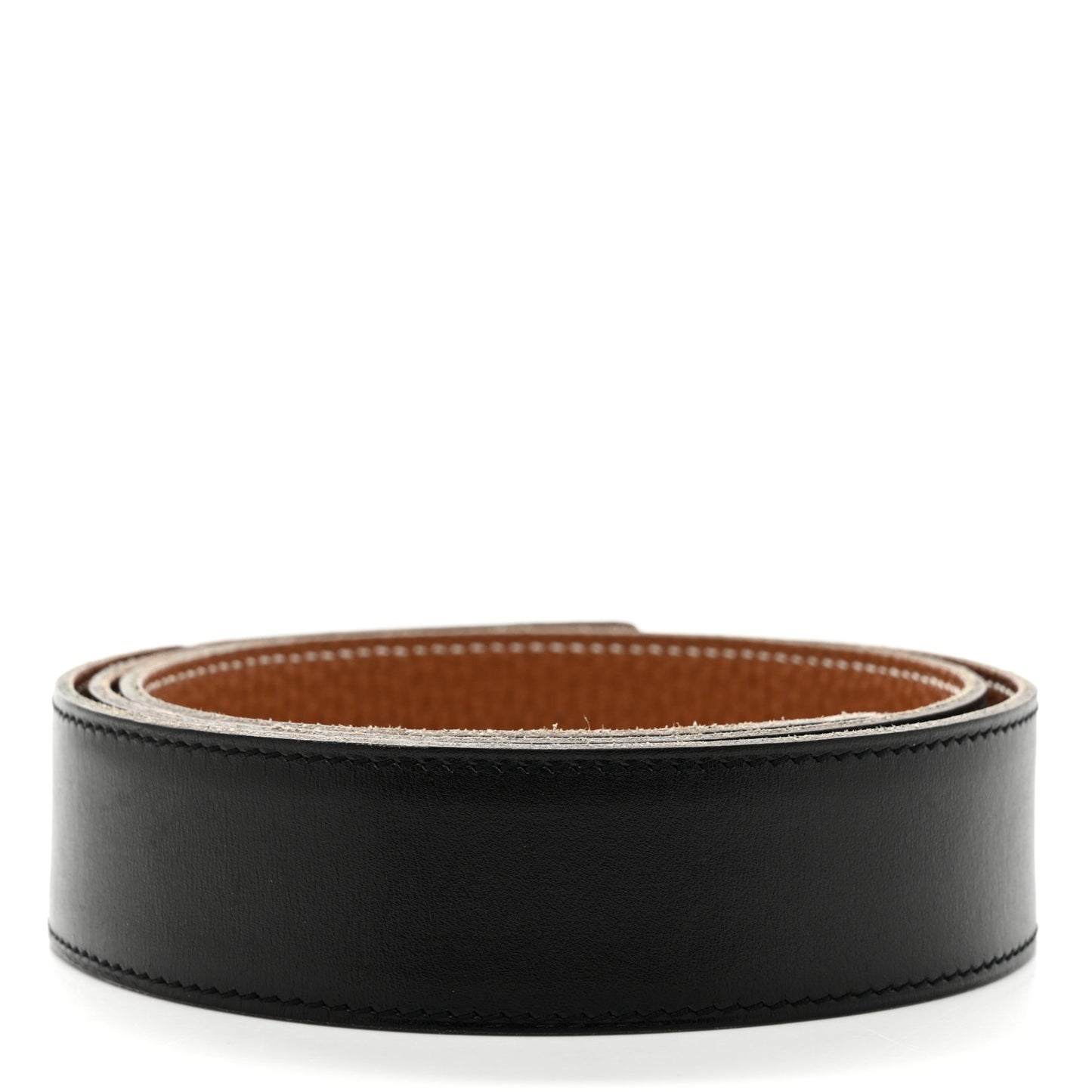 Box Togo Reversible 32mm Belt Strap 85 Black Gold