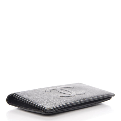 Chanel Caviar Timeless CC Yen Wallet Black 4 of 16