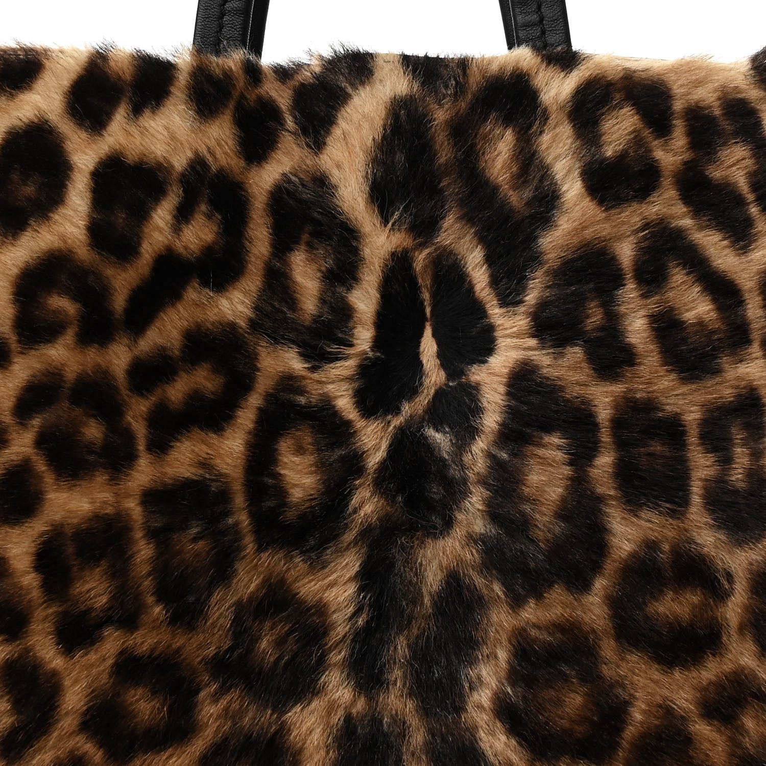 Celine Lambskin Calf Hair Leopard Print Vertical Cabas 8 of 10