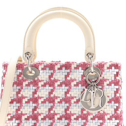Christian Dior Tweed Medium Lady Dior Pink 8 of 13