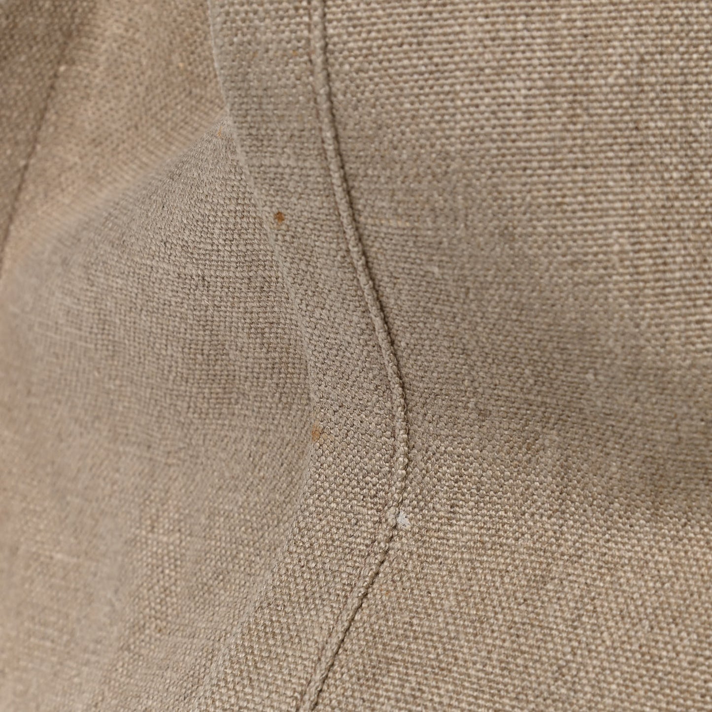 Linen Calfskin Rive Gauche Tote Tan