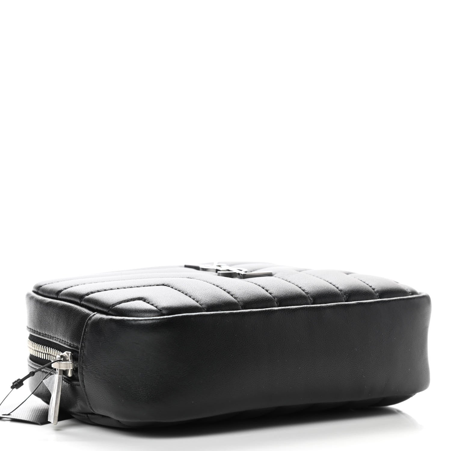 Saint Laurent Lambskin Y Quilted Monogram Loulou Cosmetic Case Black 4 of 10