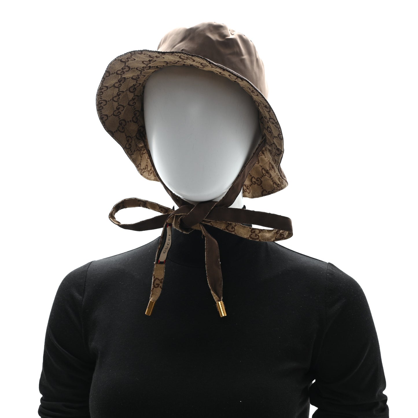 Canvas Monogram Reversible Bucket Hat L Brown