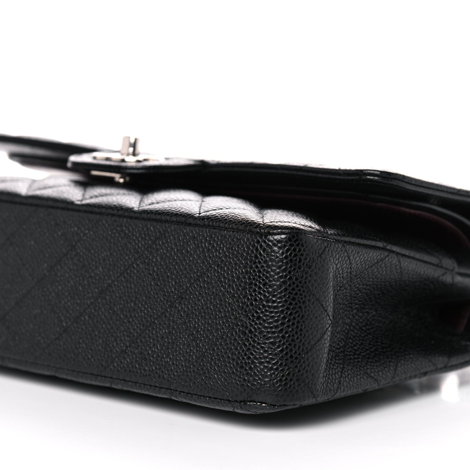 Chanel Caviar Quilted Medium Double Flap Black 9 of 10