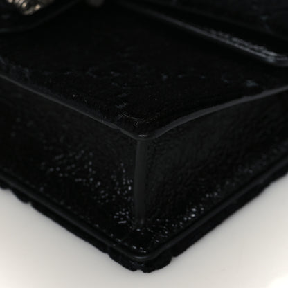 Gucci Velvet GG Monogram Super Mini Dionysus Shoulder Bag Black 8 of 9