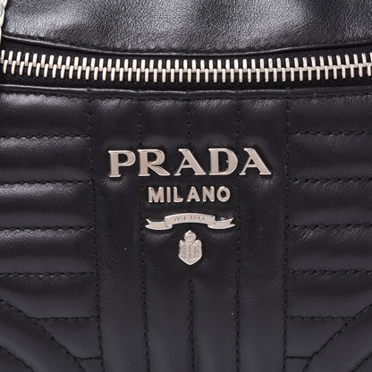 Prada Soft Calfskin Impunture Diagramme Belt Bag Black 8 of 8