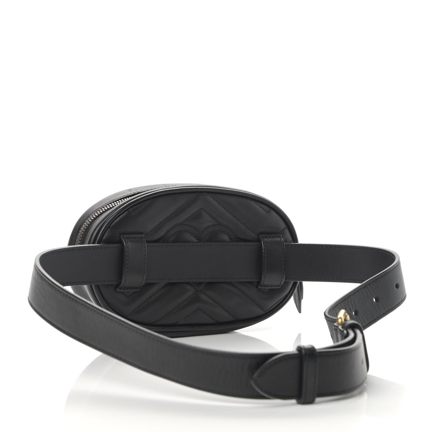 Calfskin Matelasse GG Marmont Belt Bag 85 34 Black