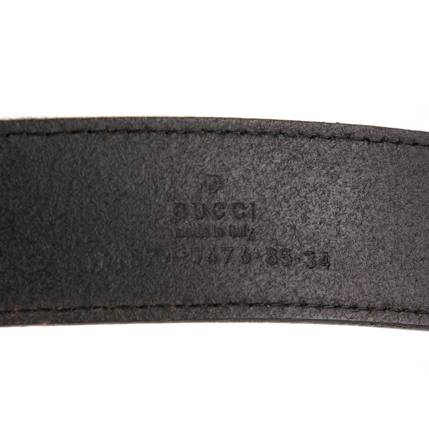 Calfskin Interlocking G Belt 85 34 Black