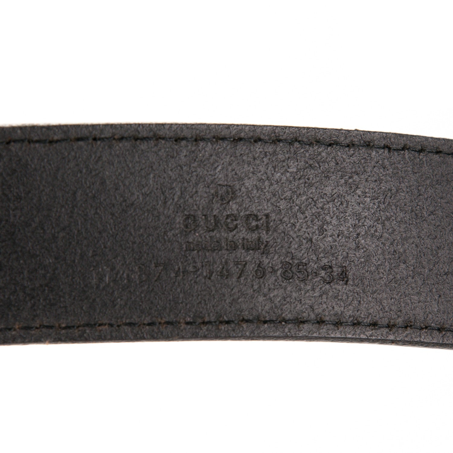 Gucci Calfskin Interlocking G Belt 85 34 Black 4 of 6