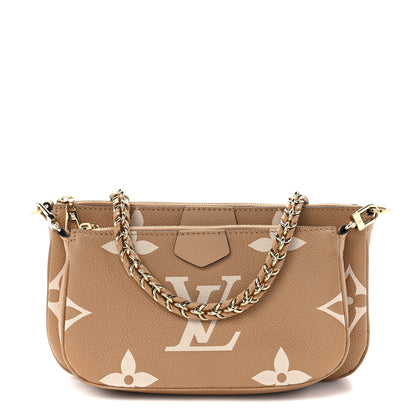 Louis Vuitton Empreinte Monogram Giant Multi Pochette Accessories Arizona Creme 1 of 11