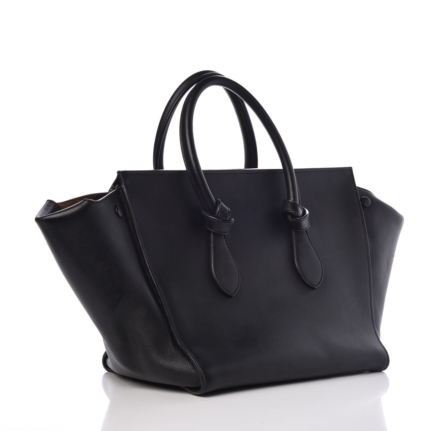 Celine Smooth Calfskin Small Tie Knot Tote Black 7 of 46