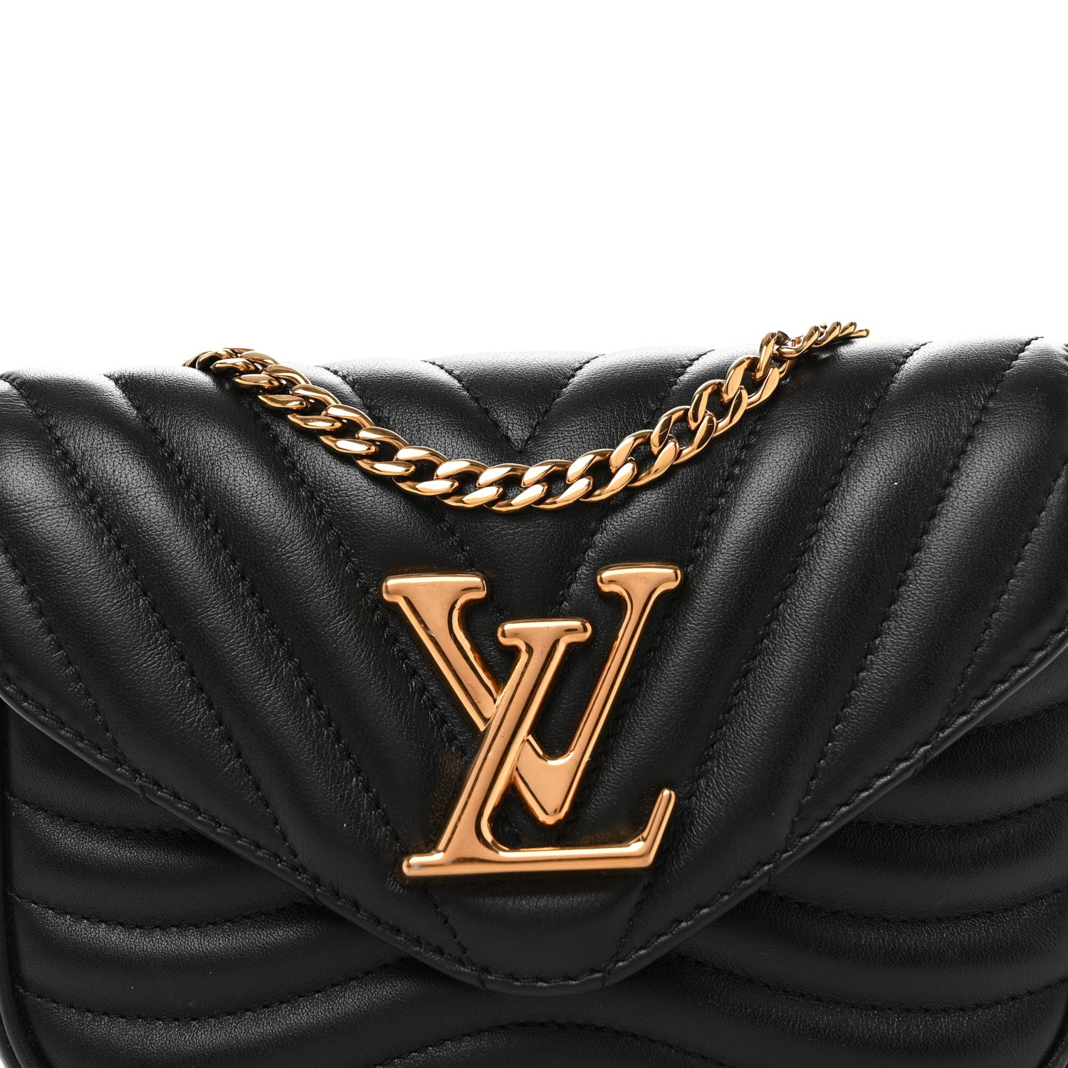 Louis Vuitton Calfskin New Wave Multi Pochette Black 7 of 9