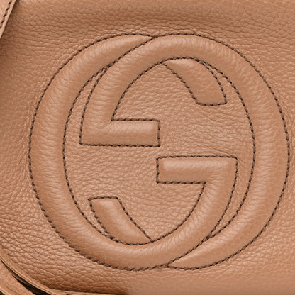 Gucci Pebbled Calfskin Small Soho Disco Bag Camelia 8 of 11