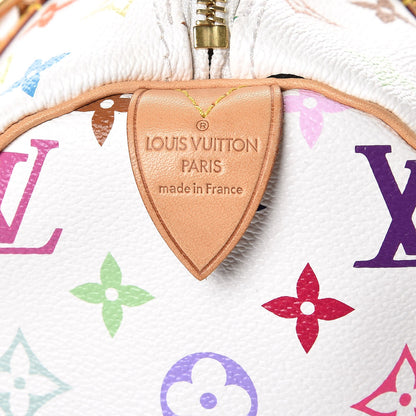 Louis Vuitton Monogram Multicolor Speedy 30 White 6 of 6