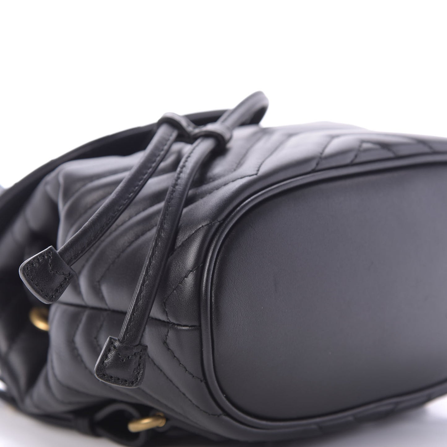 Calfskin Matelasse GG Marmont Flap Backpack Black