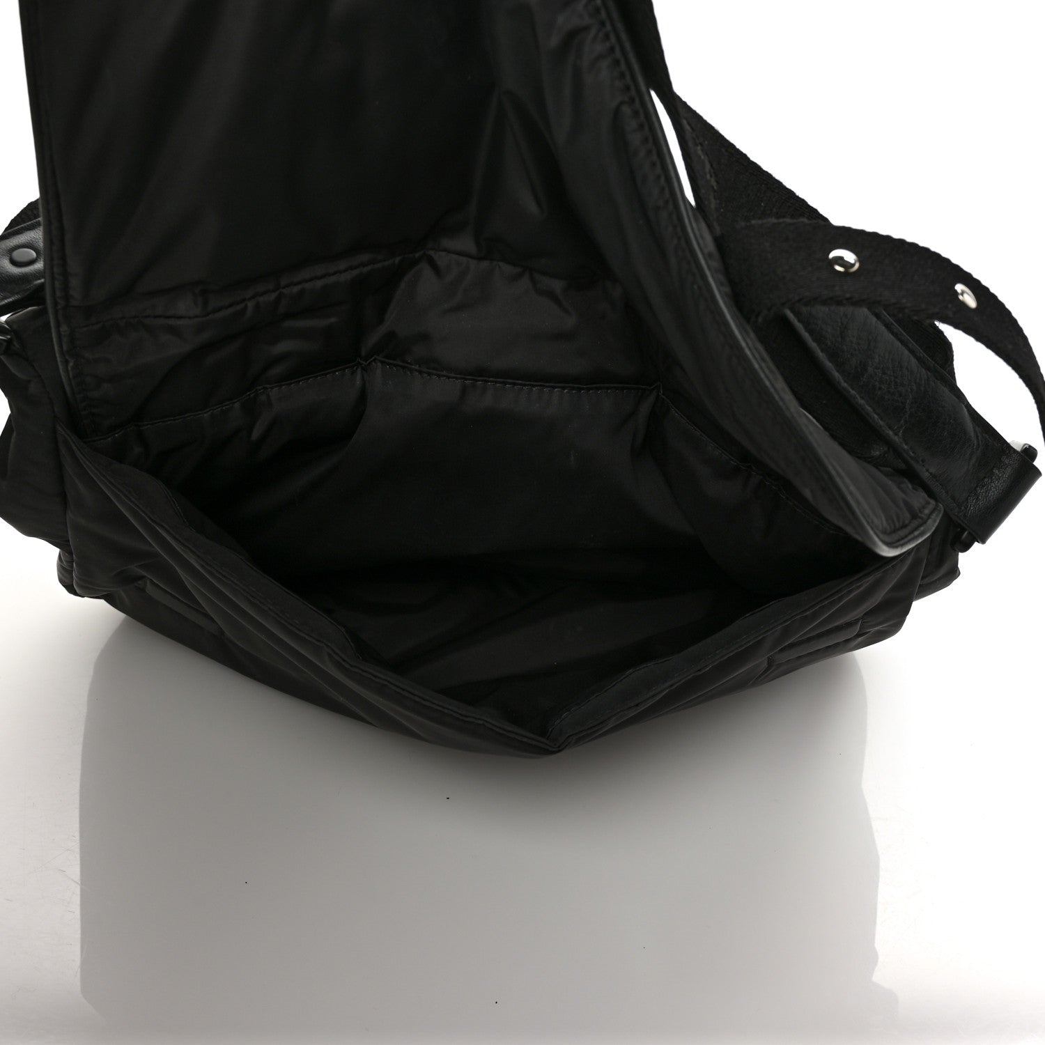 Christian Dior HOMME Nylon Saddle Messenger Bag Black 4 of 11