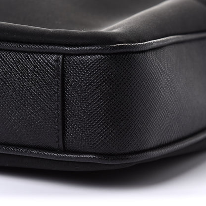 Prada Tessuto Nylon Saffiano Metal Triangle Logo Work Bag Black 9 of 9
