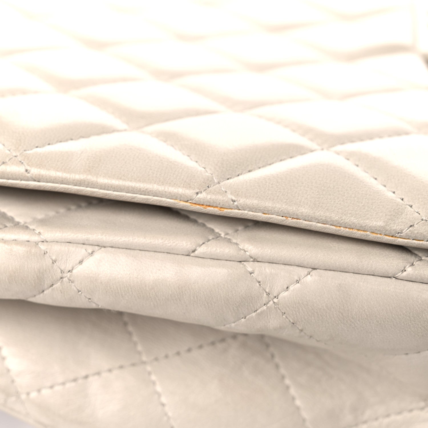 Chanel Lambskin Quilted Maxi Single Flap Beige 27 of 32
