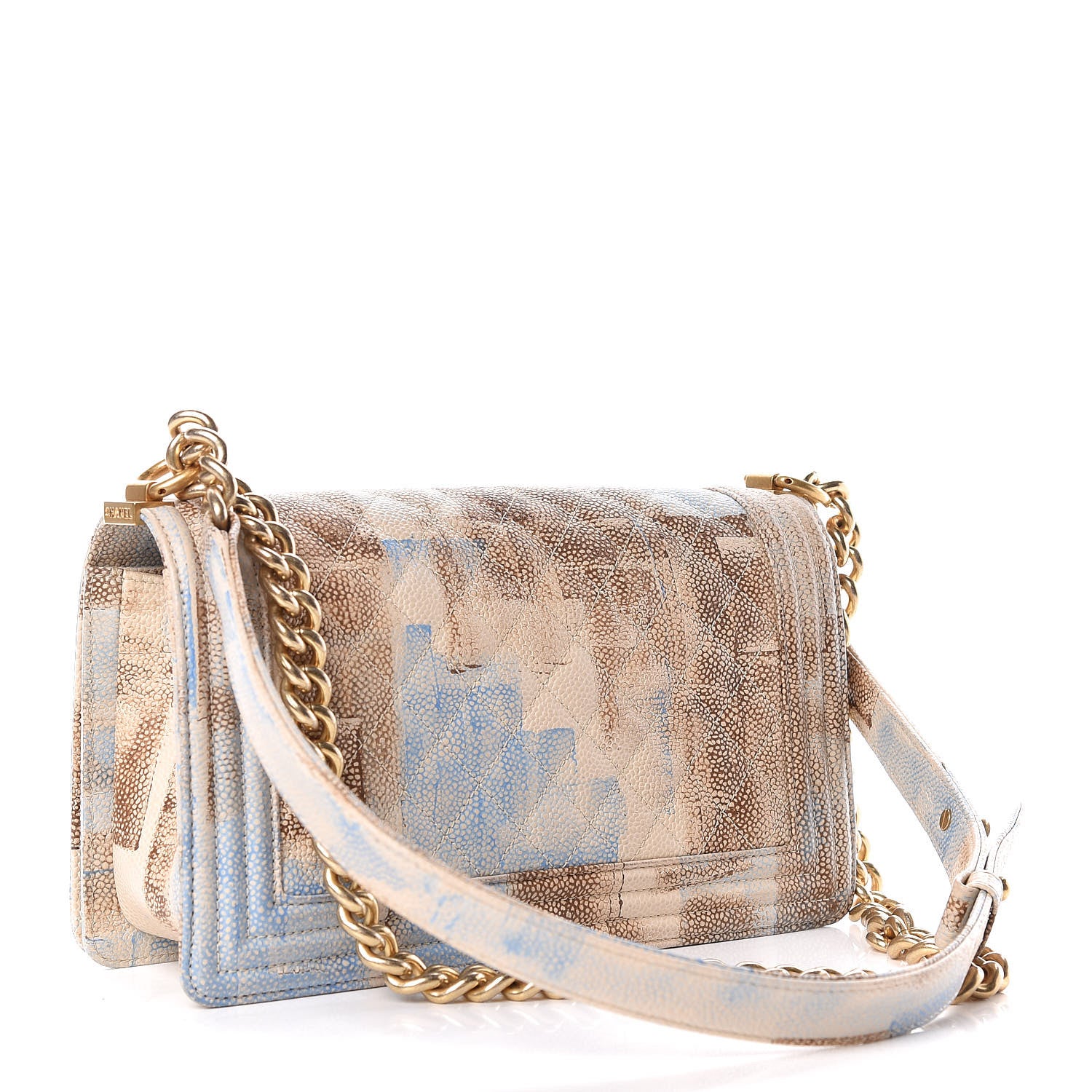 Chanel Painted Caviar Medium Boy In Cuba Flap Multicolor 3 of 10