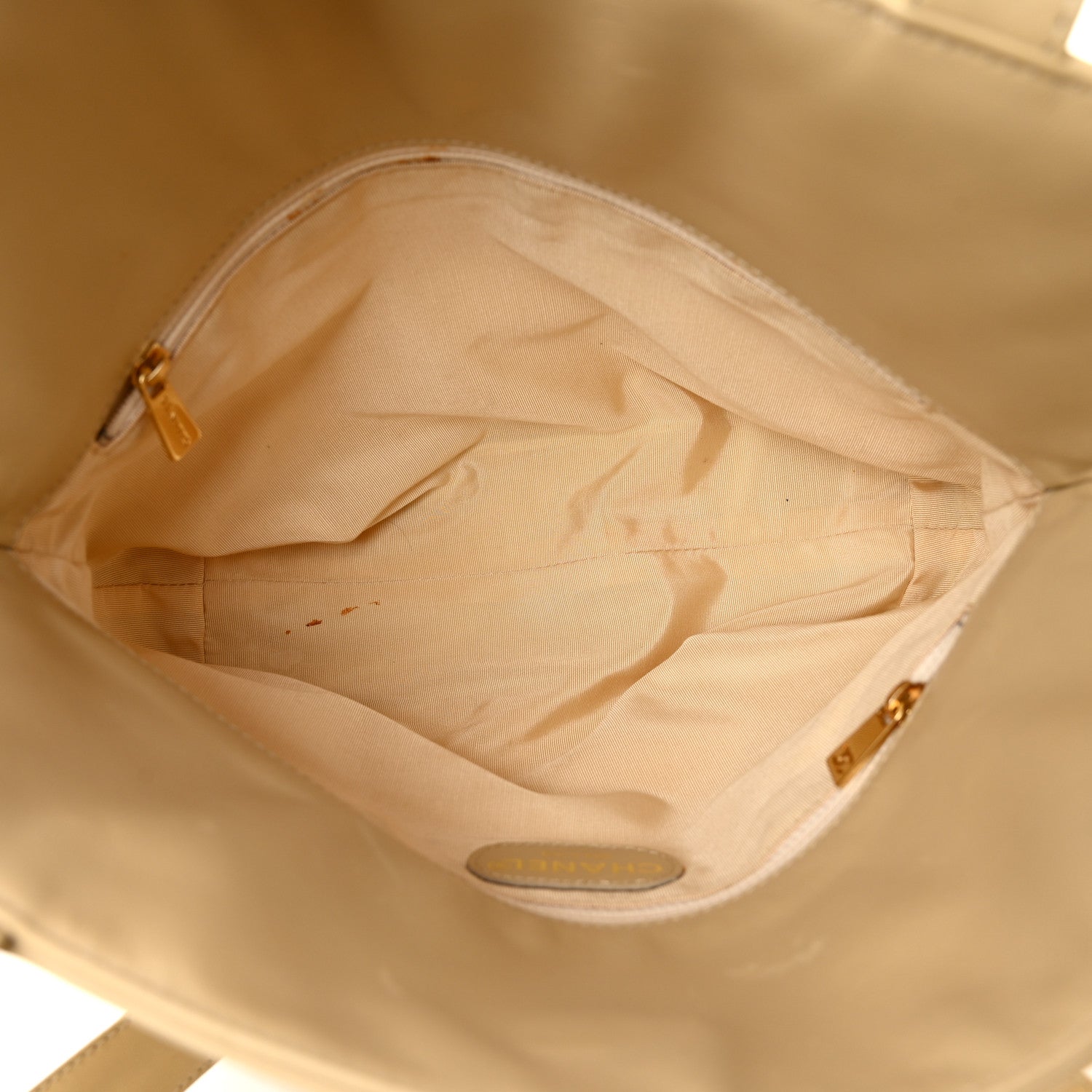 Chanel Calfskin CC Tote Beige 5 of 11