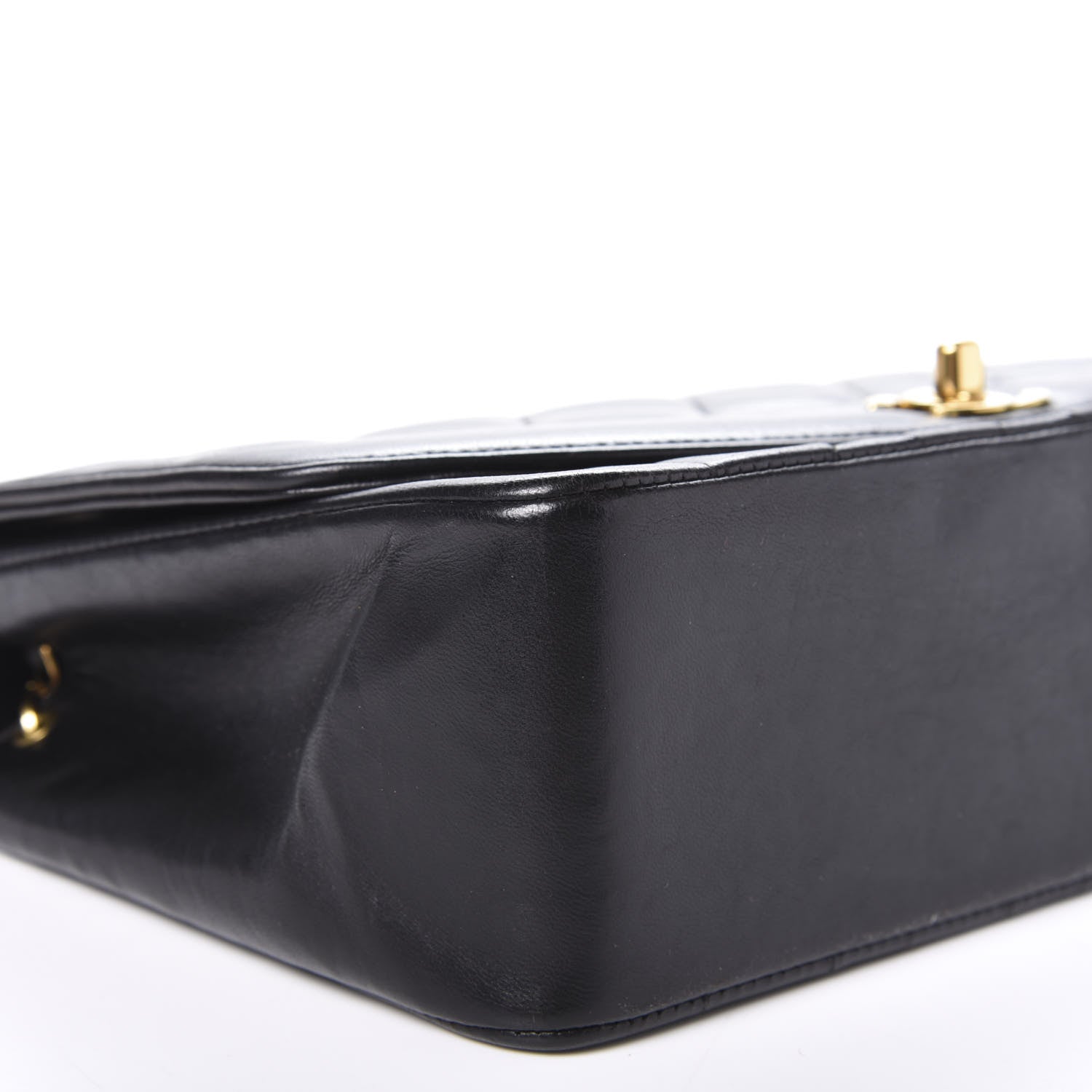 Chanel Lambskin Quilted Medium Single Flap Black 6 of 16